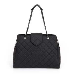 BOLSA PRETA MATELASSÊ SHOPPER