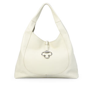 BOLSA BRANCA DUNA DE COURO HOBO