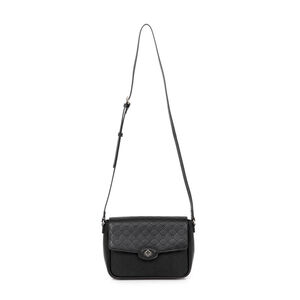 BOLSA PEQUENA TIRACOLO PRETA MONOGRAMA