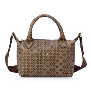 BOLSA PEQUENA CAF&Eacute; MONOGRAMA AL&Ccedil;A GORGUR&Atilde;O