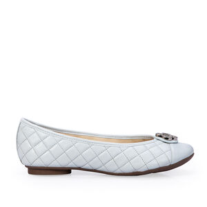 SAPATILHA CATHERINE VINTAGE AZUL TURMALINA DE COURO MATELASSÊ