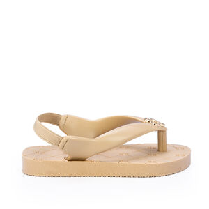 CHINELO BEB&Ecirc; DOURADO COM TIRA EL&Aacute;STICA INJETADO