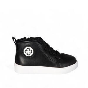 TÊNIS BEBÊ CANO ALTO PRETO AMARRAÇÃO