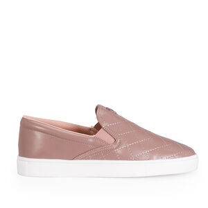 T&Ecirc;NIS SLIP ON ROSA DE COURO MATELASS&Ecirc;
