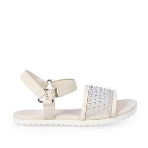 SANDÁLIA INFANTIL BRANCA TELA