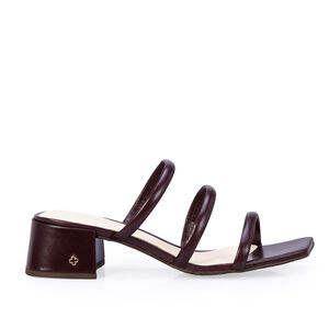 MULE VERMELHA MERLOT SALTO BLOCO COURO