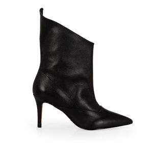 BOTA CANO ASSIM&Eacute;TRICO PRETA COURO