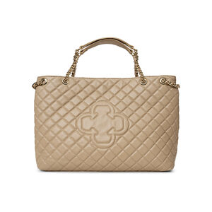 BOLSA CARINA DE COURO VERDE ALBERO MATELASSÊ