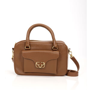 BOLSA TOTE DE COURO CARAMELO MOGNO