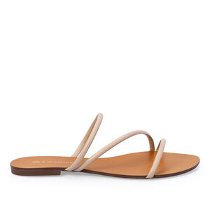 CHINELO RASTEIRO NUDE SEDA DE COURO