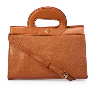 BOLSA TOTE CARAMELO DE COURO