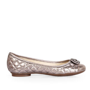 SAPATILHA CATHERINE COURO SUEDE CINZA PEWTER