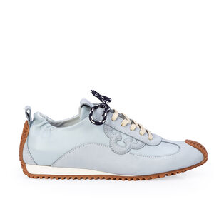 T&Ecirc;NIS SNEAKERS FEMININO AZUL TURMALINA COURO AMARRA&Ccedil;&Atilde;O