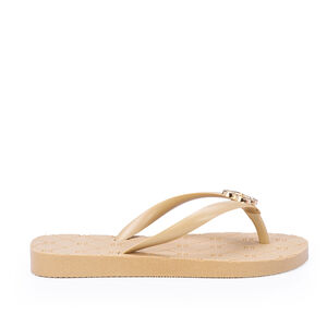 CHINELO DE DEDO INFANTIL DOURADO INJETADO TREVO