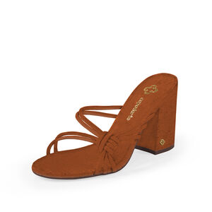 MULE SALTO ALTO CARAMELO CAMEL