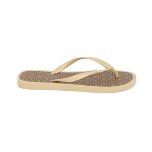 CHINELO DE DEDO BEGE MONOGRAMA