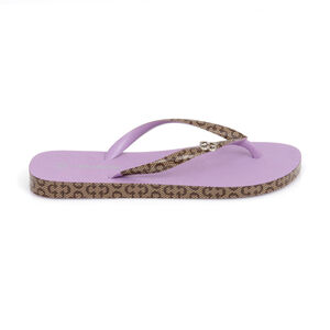 CHINELO DE DEDO LILÁS MONOGRAMA