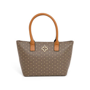 BOLSA SHOPPER CARAMELO MONOGRAMA