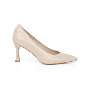 SCARPIN BICO FINO NUDE SEDA DE COURO