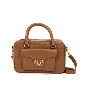 BOLSA TOTE DE COURO CARAMELO MOGNO