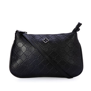 BOLSA SHOULDER BAG PRETA MONOGRAMA TIRACOLO PIETRA