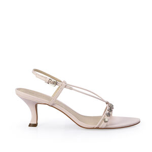 SAND&Aacute;LIA SALTO M&Eacute;DIO COURO ROSA PE&Ocirc;NIA