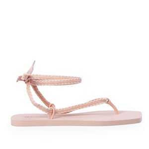 CHINELO DE DEDO INJETADO AMARRAÇÃO ROSA PEONIA CRU