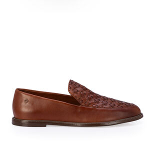LOAFER MOCASSIM MARROM DE COURO TRESS&Ecirc;