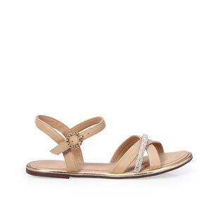 SAND&Aacute;LIA RASTEIRA NUDE SEDA STRASS INFANTIL