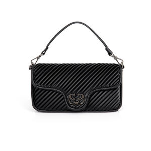 BOLSA PEQUENA PRETA COM ALÇA CORRENTE SHOULDER BAG