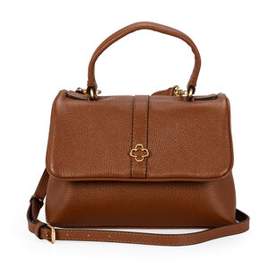 BOLSA TIRACOLO MARROM DE COURO TOTE