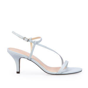 SAND&Aacute;LIA SALTO BAIXO AZUL TURMALINA DE COURO