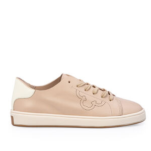 T&Ecirc;NIS CASUAL NUDE SEDA DE COURO AMARRA&Ccedil;&Atilde;O FEMININO