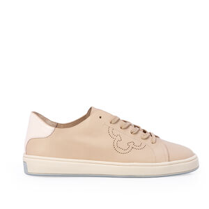 T&Ecirc;NIS CASUAL NUDE SEDA DE COURO AMARRA&Ccedil;&Atilde;O FEMININO