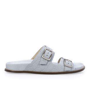 PAPETE AZUL TURMALINA DE COURO NOBUCK MONOGRAMA