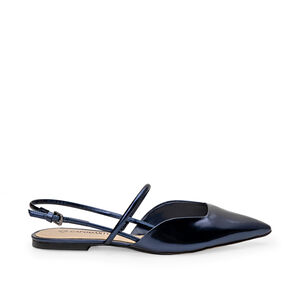 SAPATILHA SLINGBACK MARINHO AZZURRO DE COURO