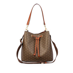 BOLSA M&Eacute;DIA CARAMELO MONOGRAMA BUCKET