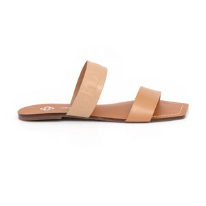 CHINELO RASTEIRO NUDE SEDA BICO QUADRADO