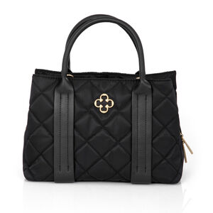 BOLSA TOTE PRETA M&Eacute;DIA