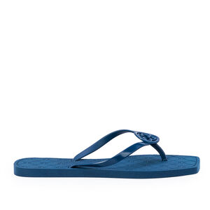 CHINELO DE DEDO BICO QUADRADO AZUL DENIM