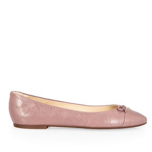 SAPATILHA BICO REDONDO COURO ROSE MOCHA