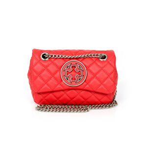 BOLSA VERMELHA RUBI DE COURO MATELASSÊ SHOULDER BAG OLÍVIA