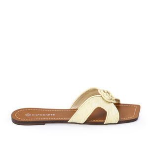 CHINELO RASTEIRO BEGE BRULLE MONOGRAMA