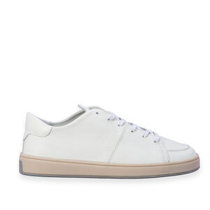 TÊNIS FEMININO BRANCO DE COURO AMARRAÇÃO
