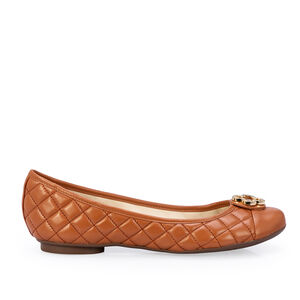 SAPATILHA CATHERINE CARAMELO DE COURO MATELASS&Ecirc;