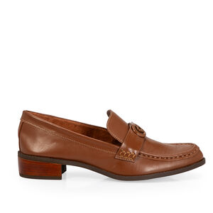 LOAFER MOCASSIM COURO MOGNO