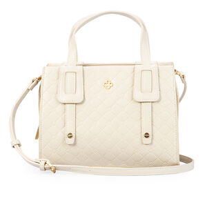 BOLSA M&Eacute;DIA BRANCA DUNA MONOGRAMA TOTE