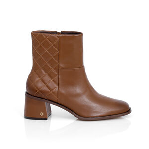 BOTA CARAMELO MOGNO DE COURO MATELASSÊ
