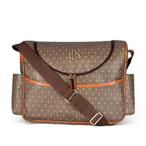 MALA MATERNIDADE CAMEL MONOGRAMA + TROCADOR