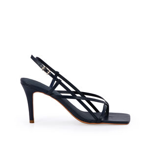 SAND&Aacute;LIA SALTO ALTO COURO MARINHO